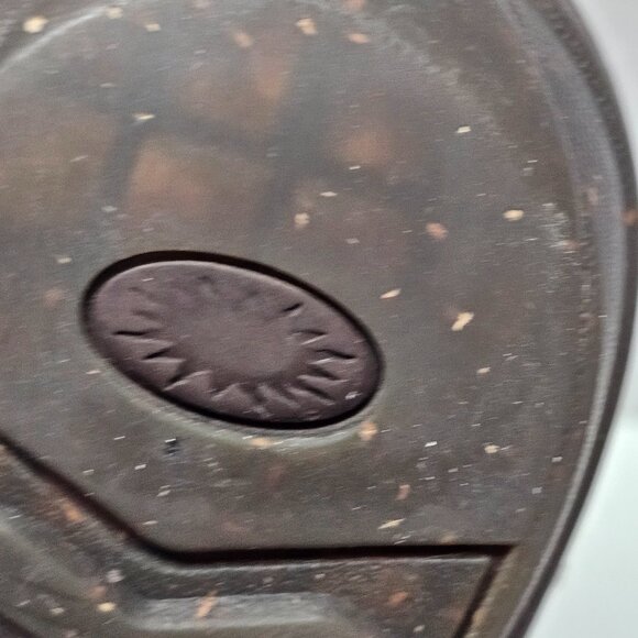 UGG 1757 Bettey Brown Leather Suede Slip On Sheepskin Inside Lined Mocs Shoes 9 - Picture 15 of 16